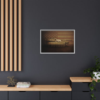 Abrams M1 Tank | Framed Wall Art on Stretched Canvas