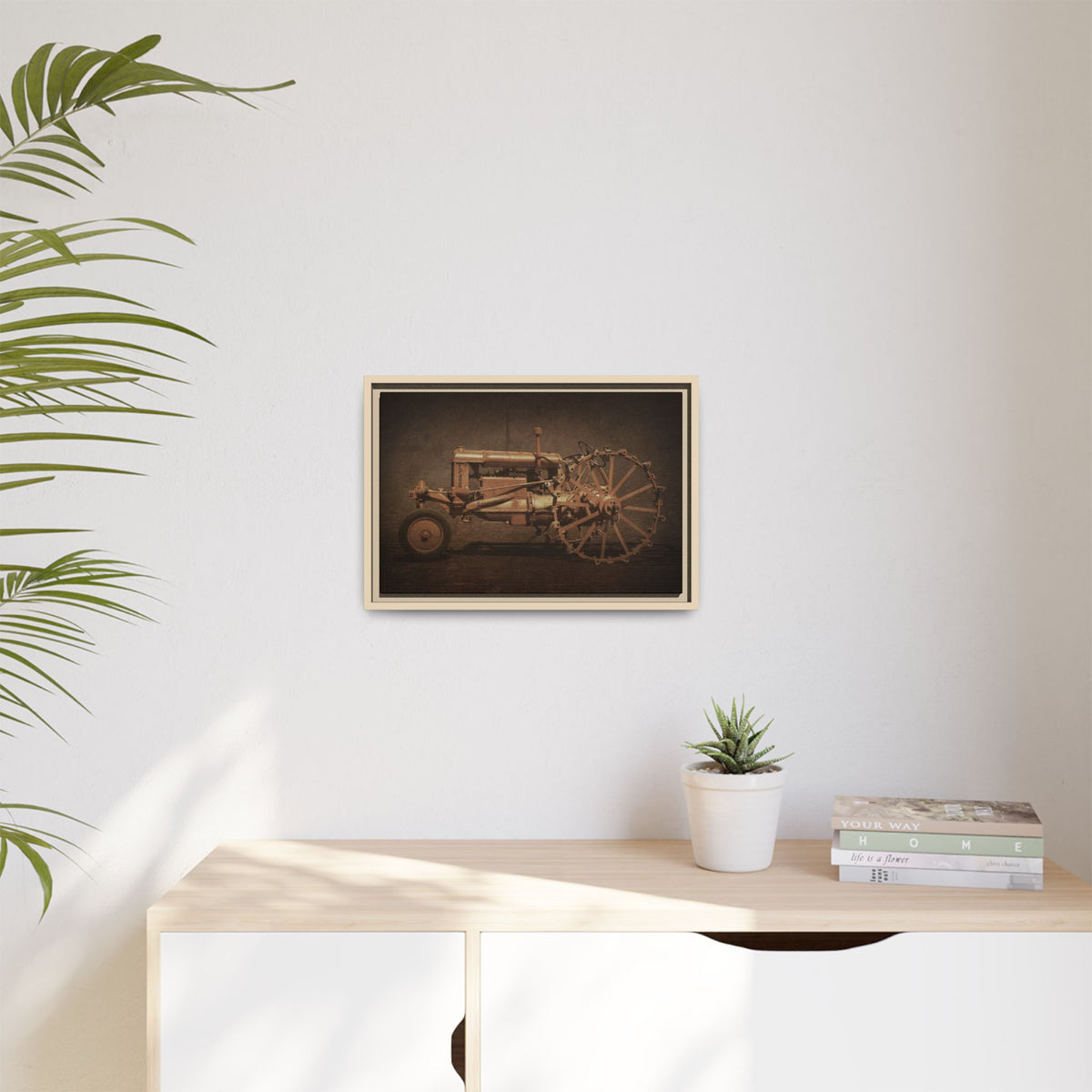Vintage Ford Fordson Steel Wheel | Wall Art on Framed Canvas