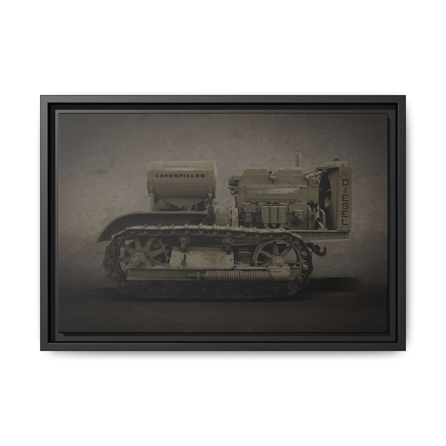 Vintage 60 'Diesel' Crawler | Framed Photo Wall Art on Canvas