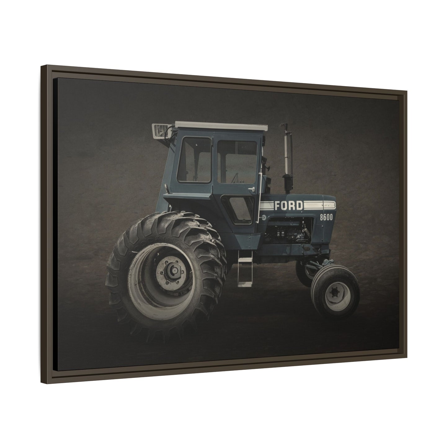 Vintage Ford 8600 Tractor Photo Wall Art on Canvas