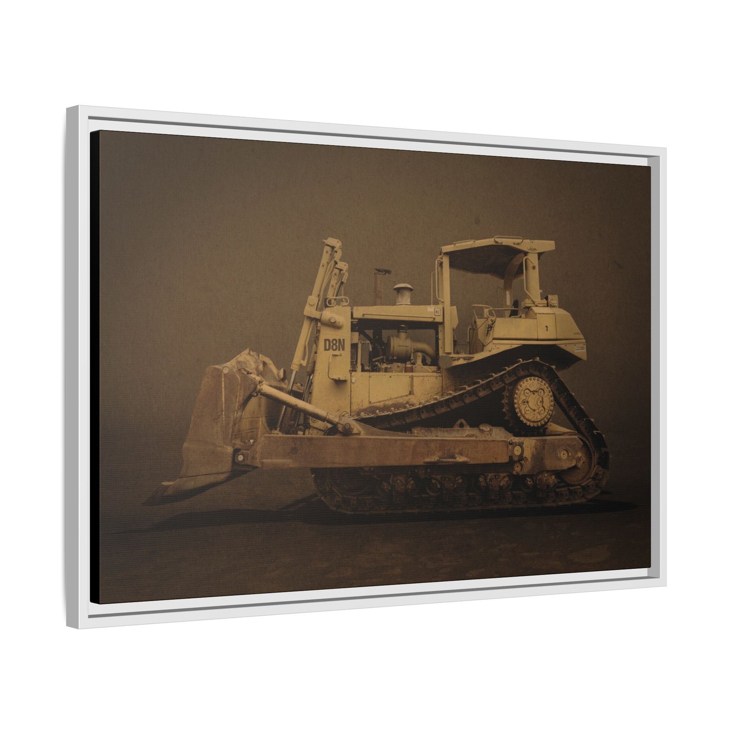 Legacy D8N Dozer Photo Wall Art on Framed Canvas | Industrial Artwork