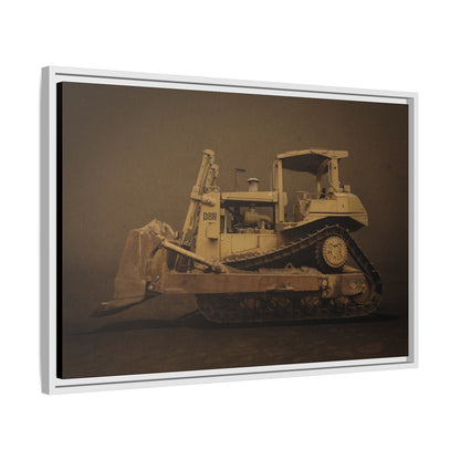 Legacy D8N Dozer Photo Wall Art on Framed Canvas | Industrial Artwork