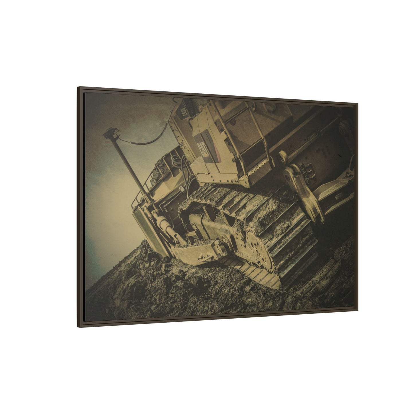 D7E Pushing Incline  | Photo Art on Framed Canvas