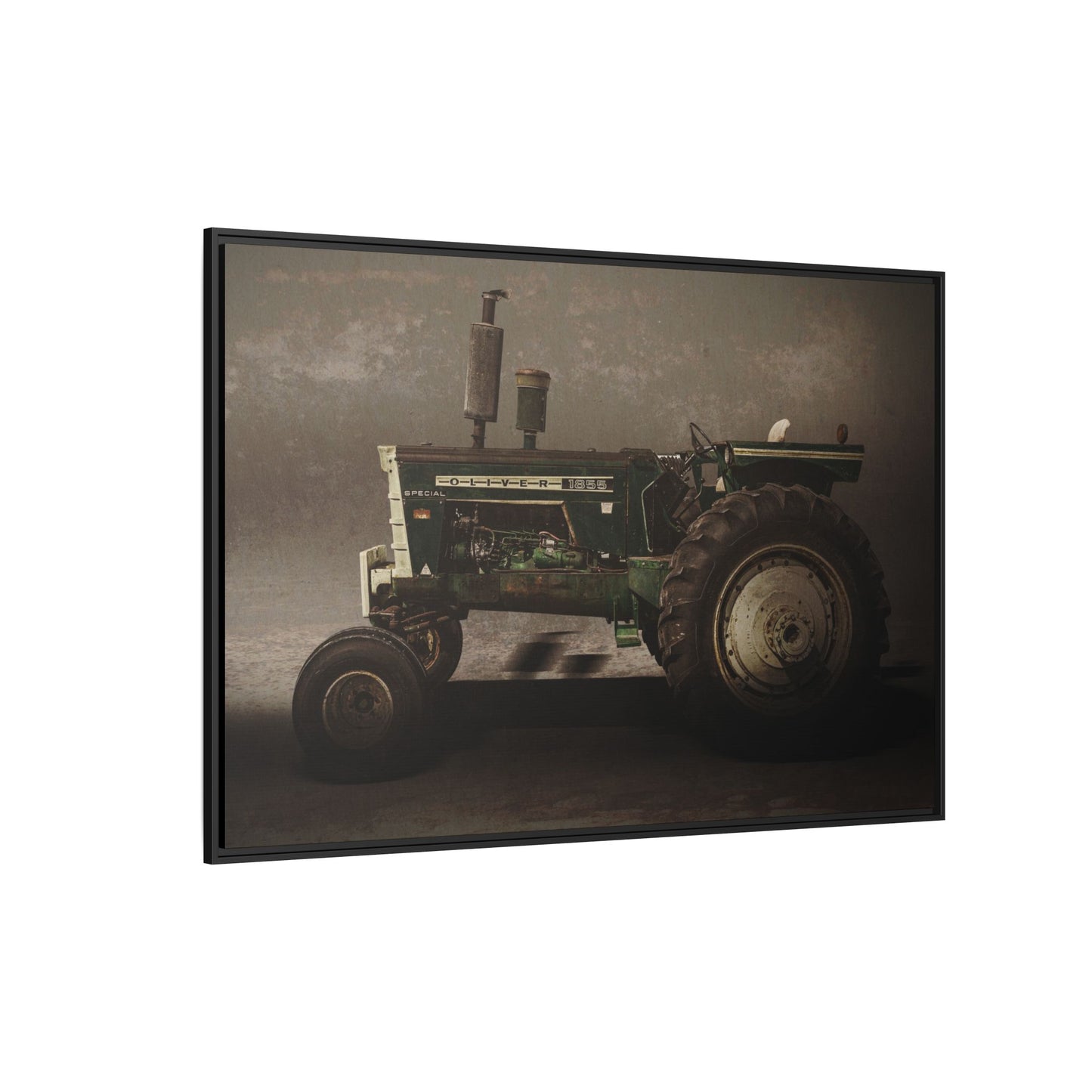 Classic Oliver 1855 Tractor | Framed Wall Art on Stretched Canvas