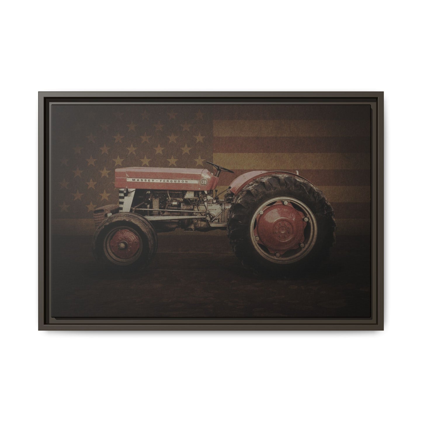 Patriotic Massey 135 | Framed Wall Art on Stretched Canvas