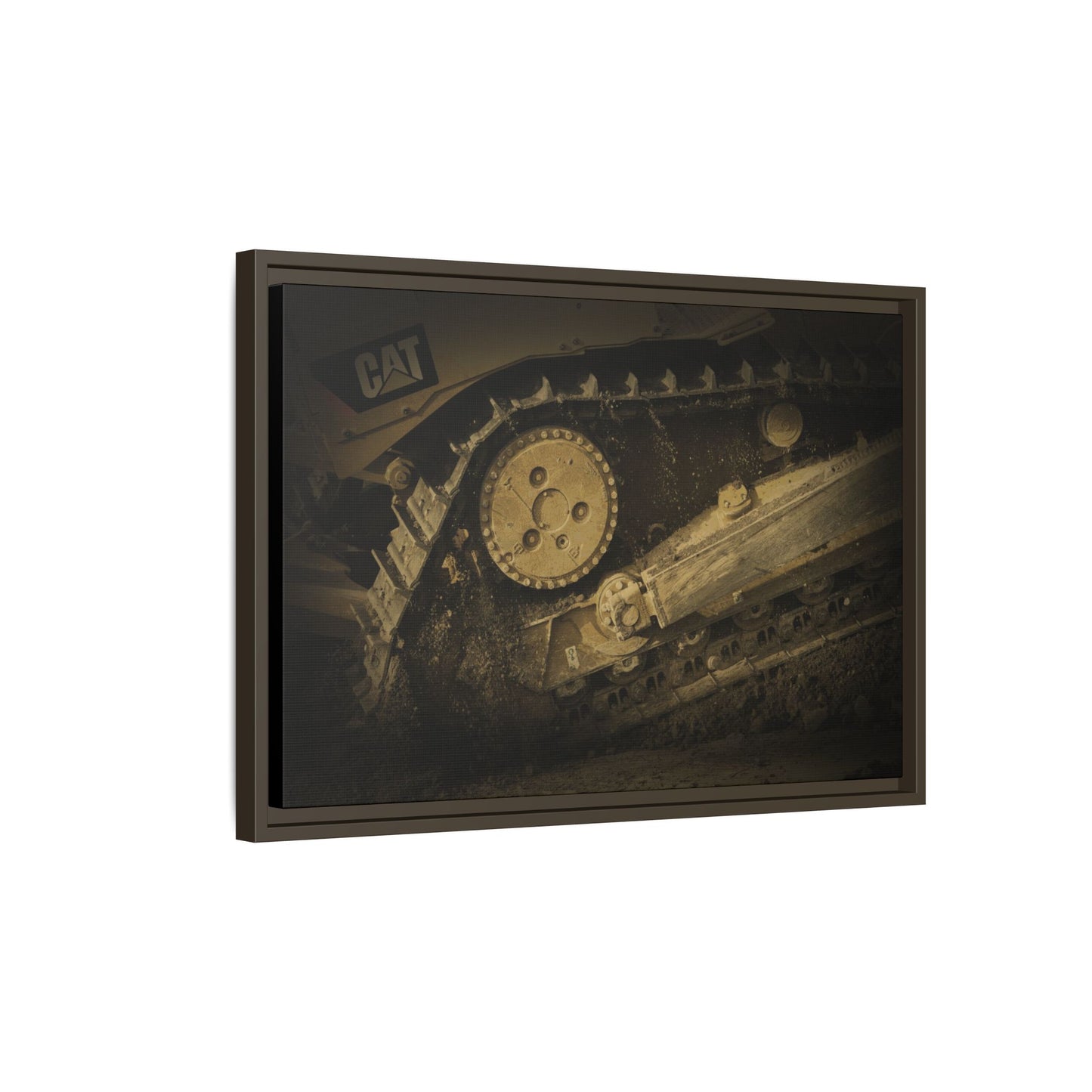 Dozer Track Detail | Photo Art on Framed Canvas