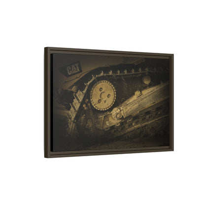 Dozer Track Detail | Photo Art on Framed Canvas