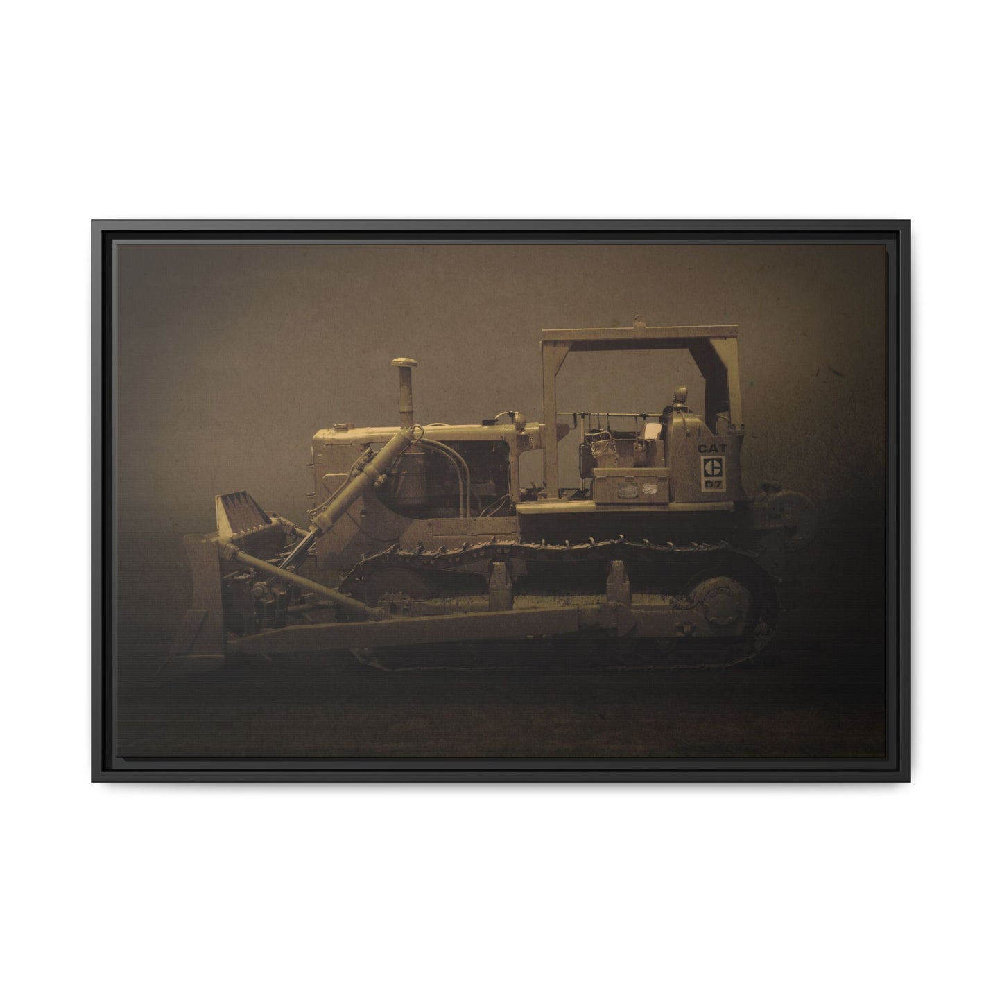 Classic D7 Dozer | Framed Wall Art on Stretched Canvas