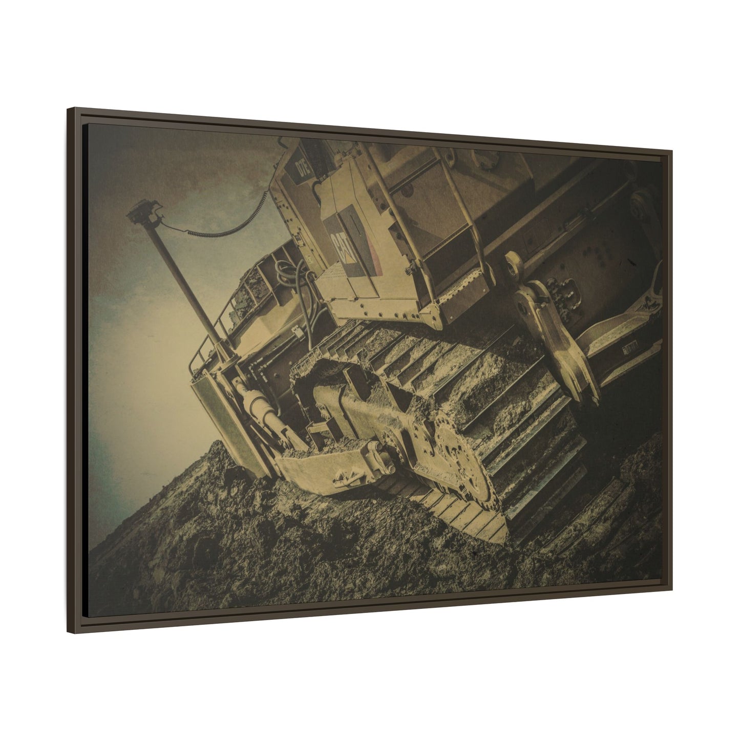D7E Pushing Incline  | Photo Art on Framed Canvas