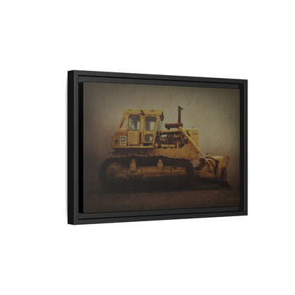 Classic D9H Dozer Photo Wall Art on Framed Canvas | Industrial Artwork