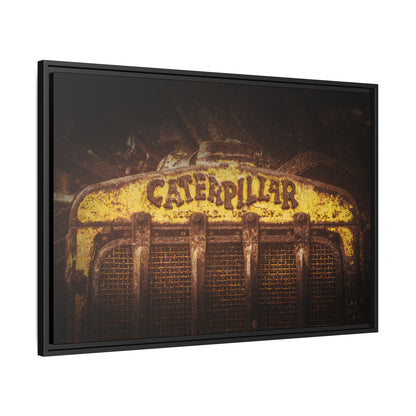 Weathered & Worn Vintage Crawler Grill | Framed Wall Art on Stretched Canvas
