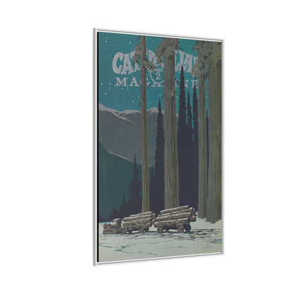 Big Yellow Magazine Issue 2 - Vintage Wall Art on Framed Canvas