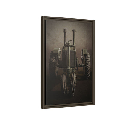 Vintage John Deere Model A Tractor Front View | Framed Wall Art on Stretched Canvas