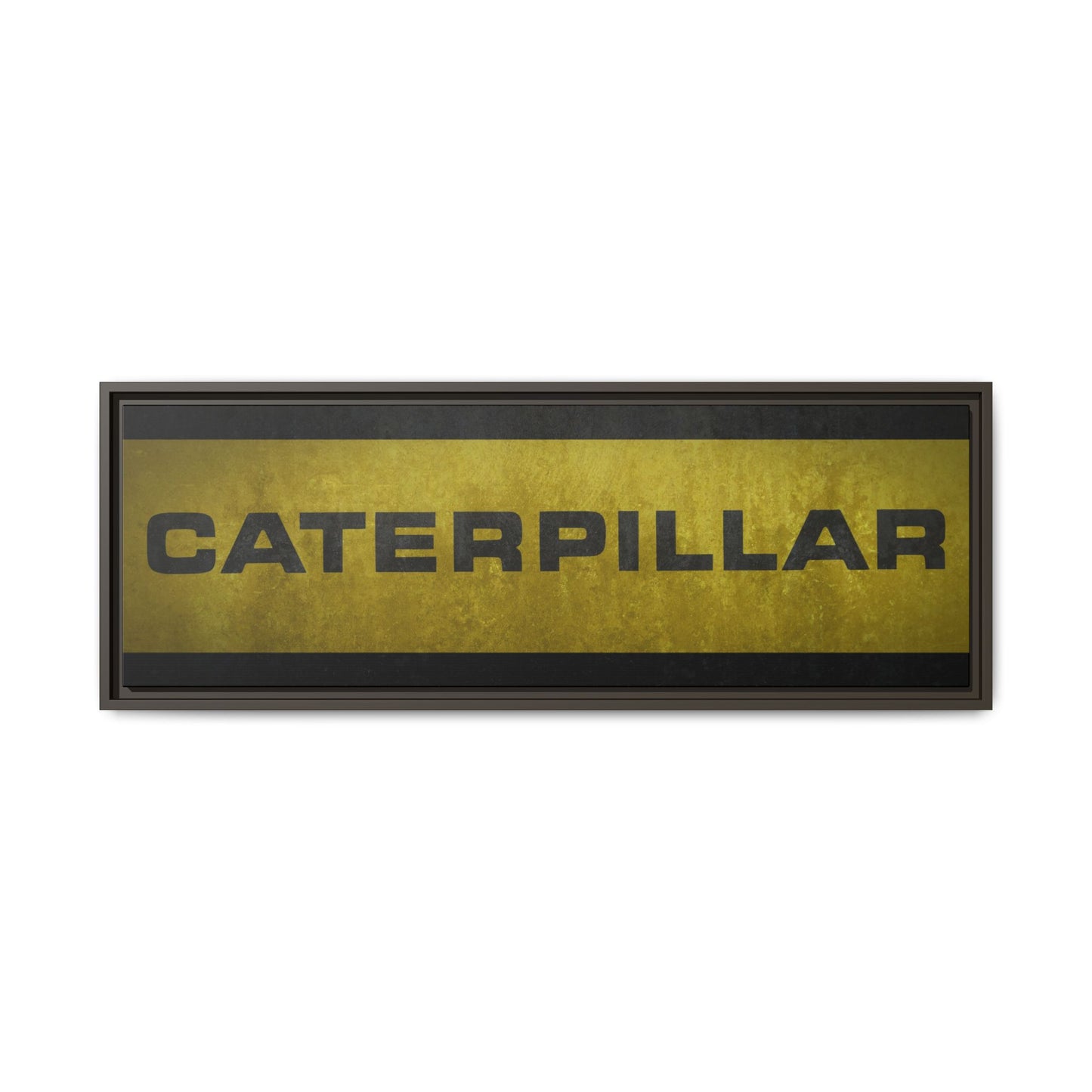 Big Yellow Vintage Lettering | Framed Canvas Wall Art