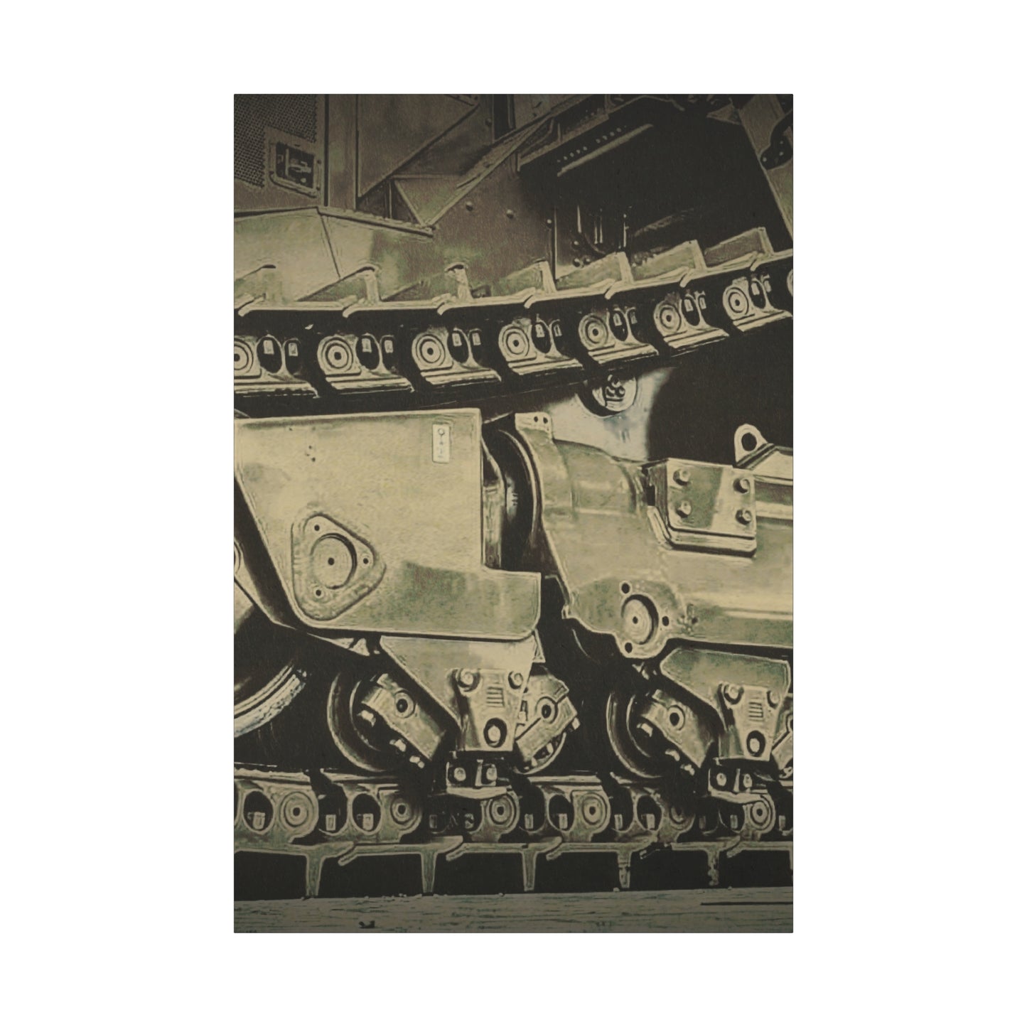 D11 Track Action | Triptych | Center Panel | Unframed