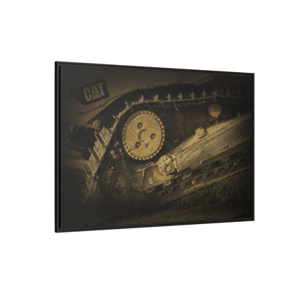 Dozer Track Detail | Photo Art on Framed Canvas