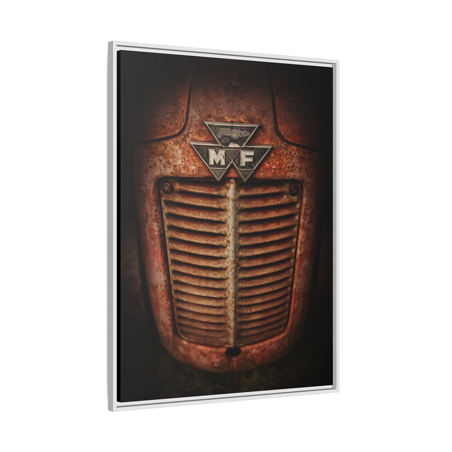 Vintage Rusty Massey Grill on Canvas