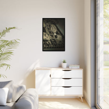 D11 Track Action | Triptych | Right Panel | Framed