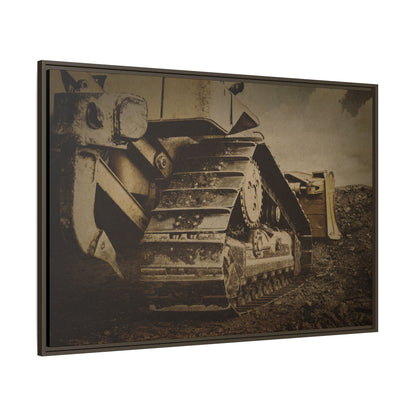 Rocky Dozer Horizon | Framed Wall Art on Stretched Canvas