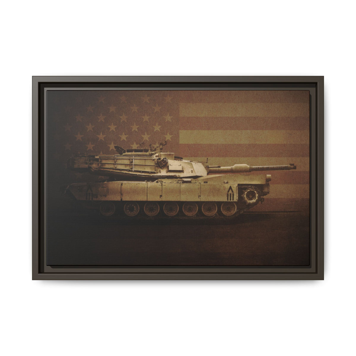 Abrams M1 Tank | Framed Wall Art on Stretched Canvas