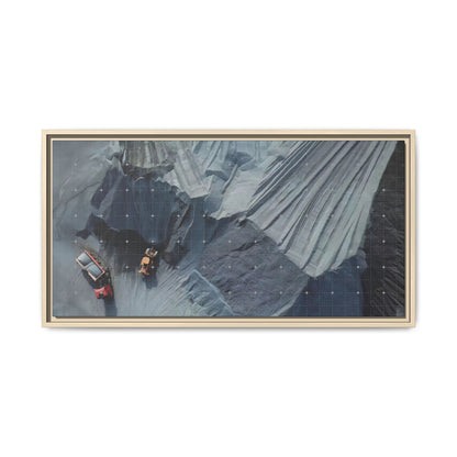 Drone Photo Job Site - Earth Moving - Photo Art on Framed Canvas