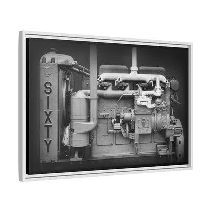 Vintage Caterpillar Power System Sixty Wall Art on Framed Canvas