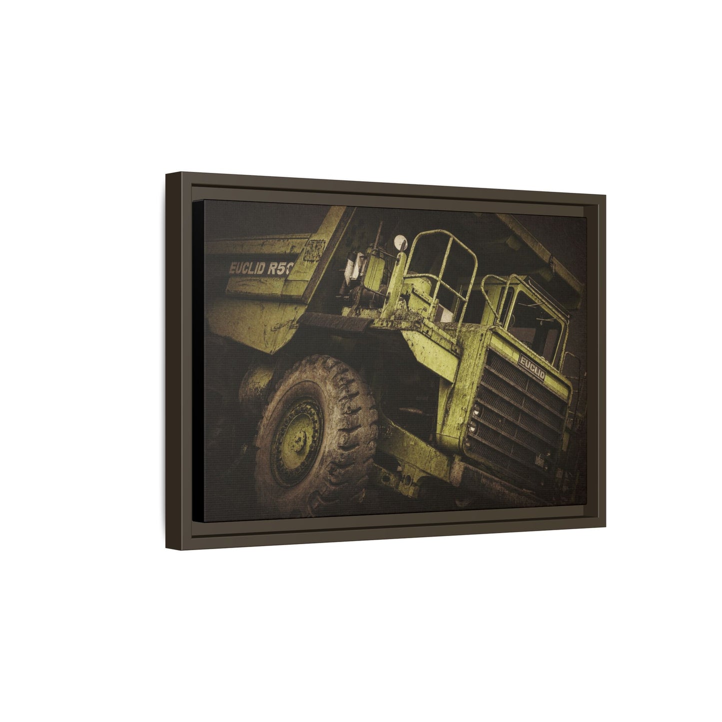 Classic Euclid Hauler Action | Framed Wall Art on Stretched Canvas
