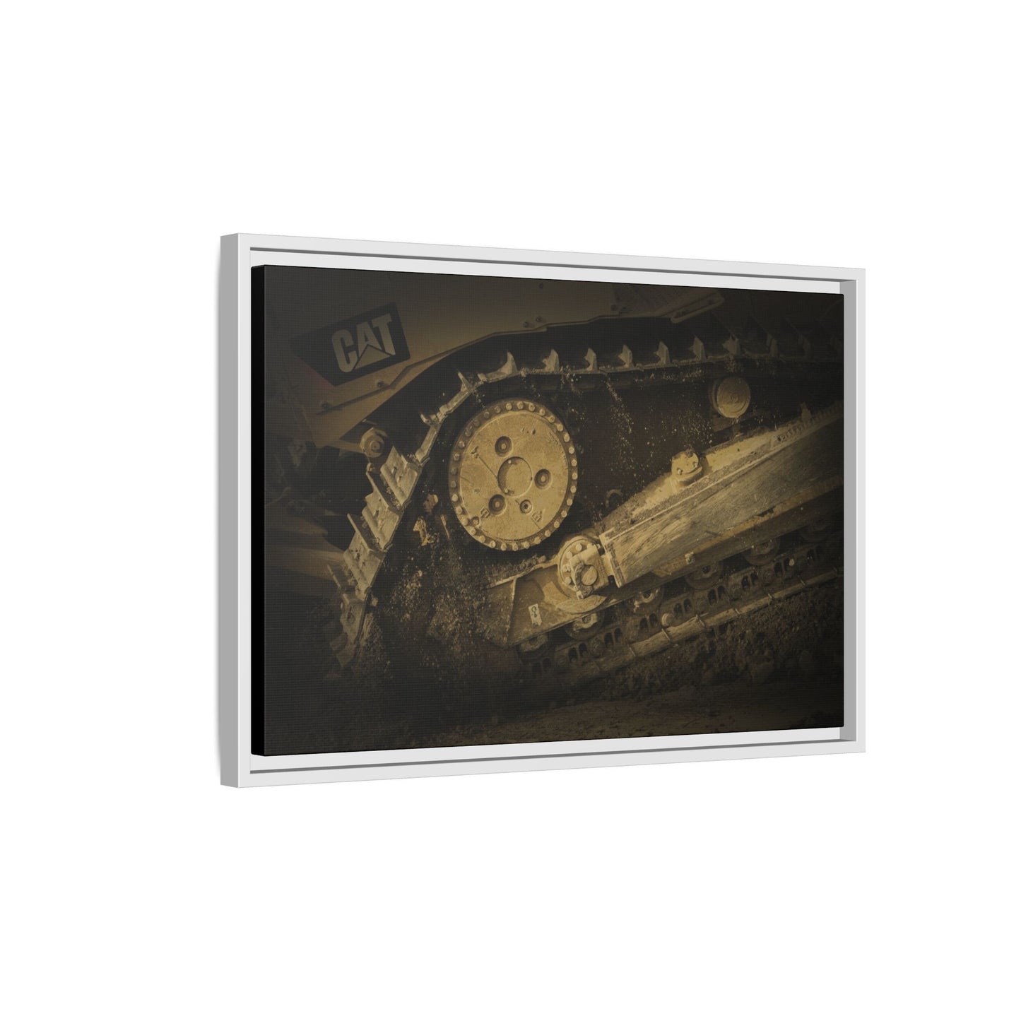 Dozer Track Detail | Photo Art on Framed Canvas