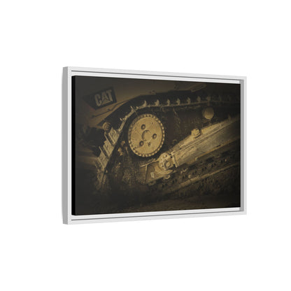 Dozer Track Detail | Photo Art on Framed Canvas