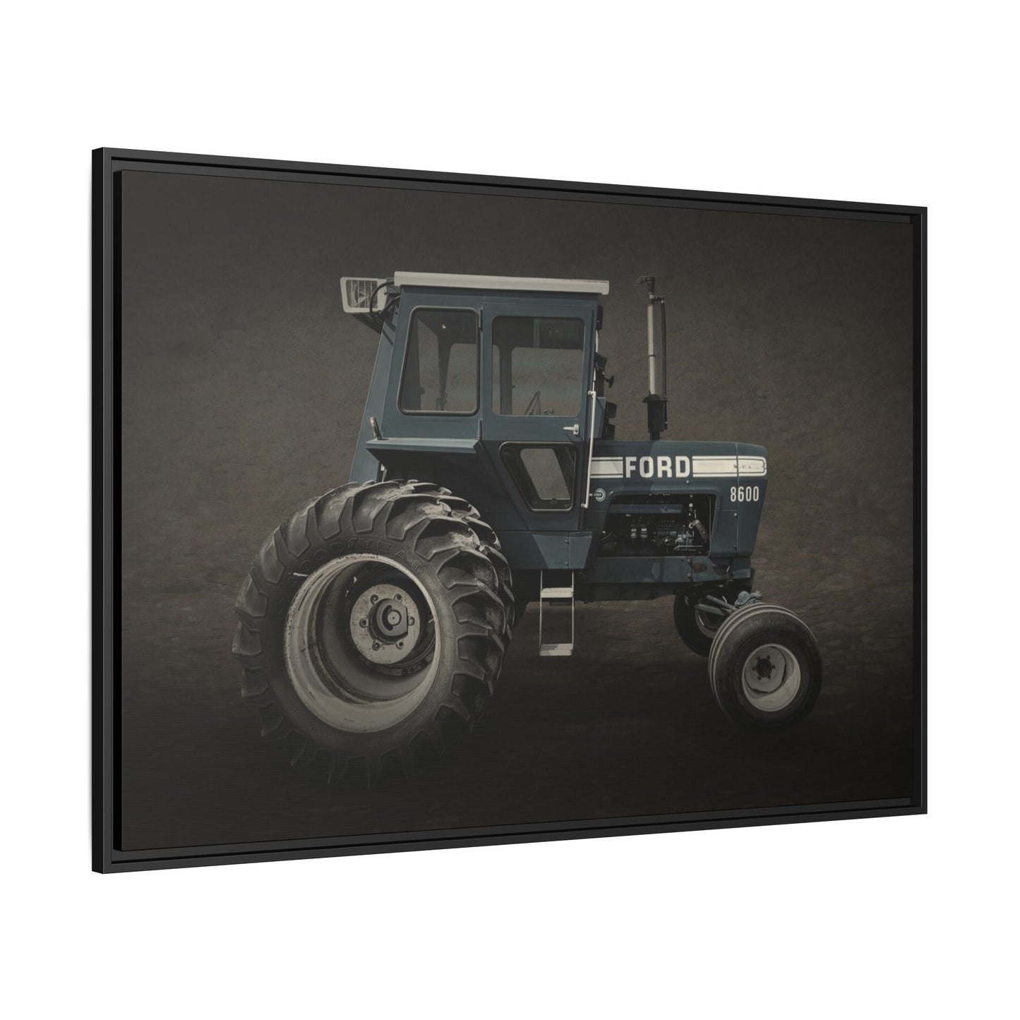Vintage Ford 8600 Tractor Photo Wall Art on Canvas