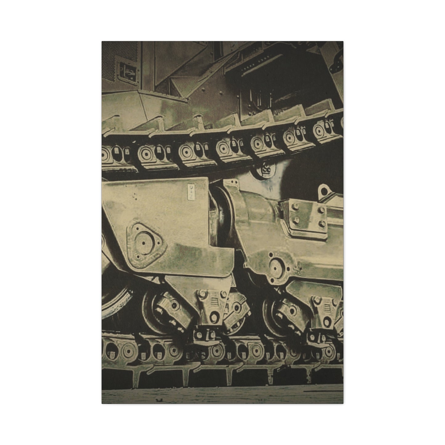 D11 Track Action | Triptych | Center Panel | Unframed
