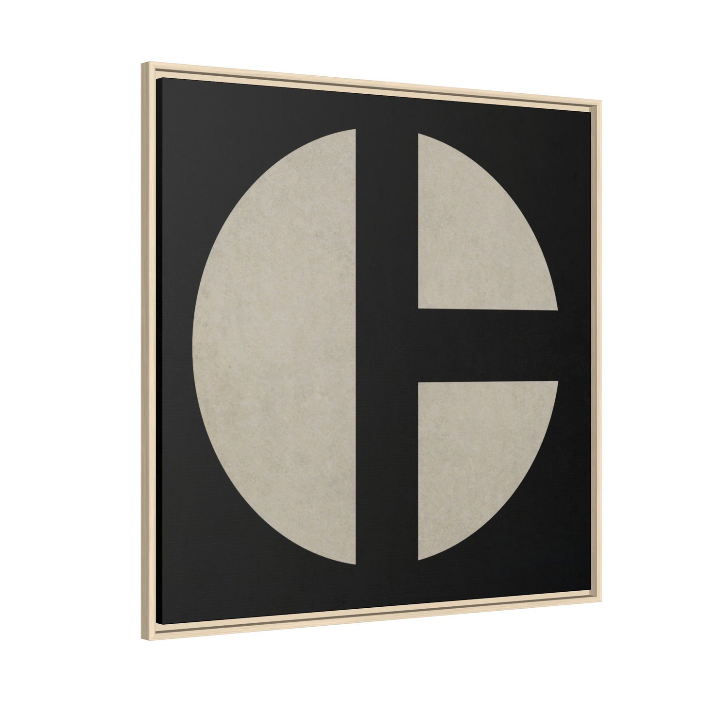 C Moon - CLEAN  | Framed Wall Art on Stretched Canvas