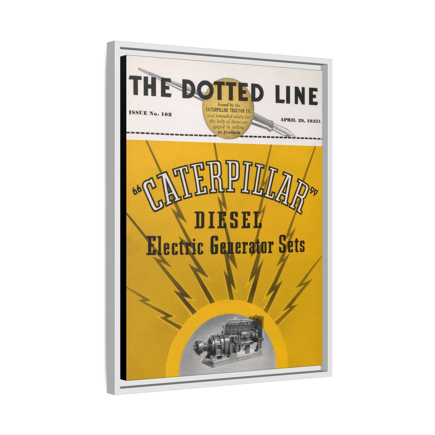 Electric Diesel Generator Sets | Matte Canvas Framed Wall Art