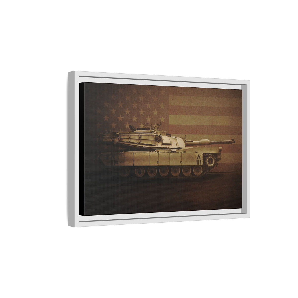 Abrams M1 Tank | Framed Wall Art on Stretched Canvas