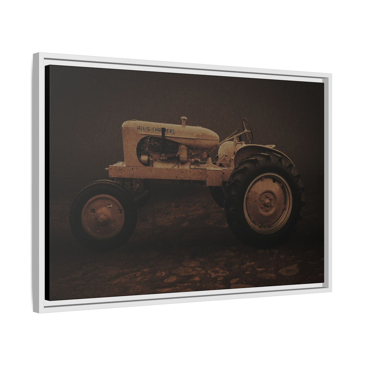 Vintage Allis Chalmers WC | Framed Wall Art on Stretched Canvas