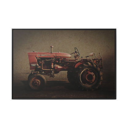Vintage Farmall Model 140 Tractor | Framed Wall Art on Stretched Canvas