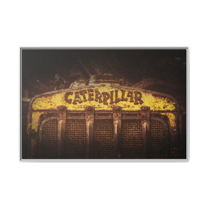 Weathered & Worn Vintage Crawler Grill | Framed Wall Art on Stretched Canvas