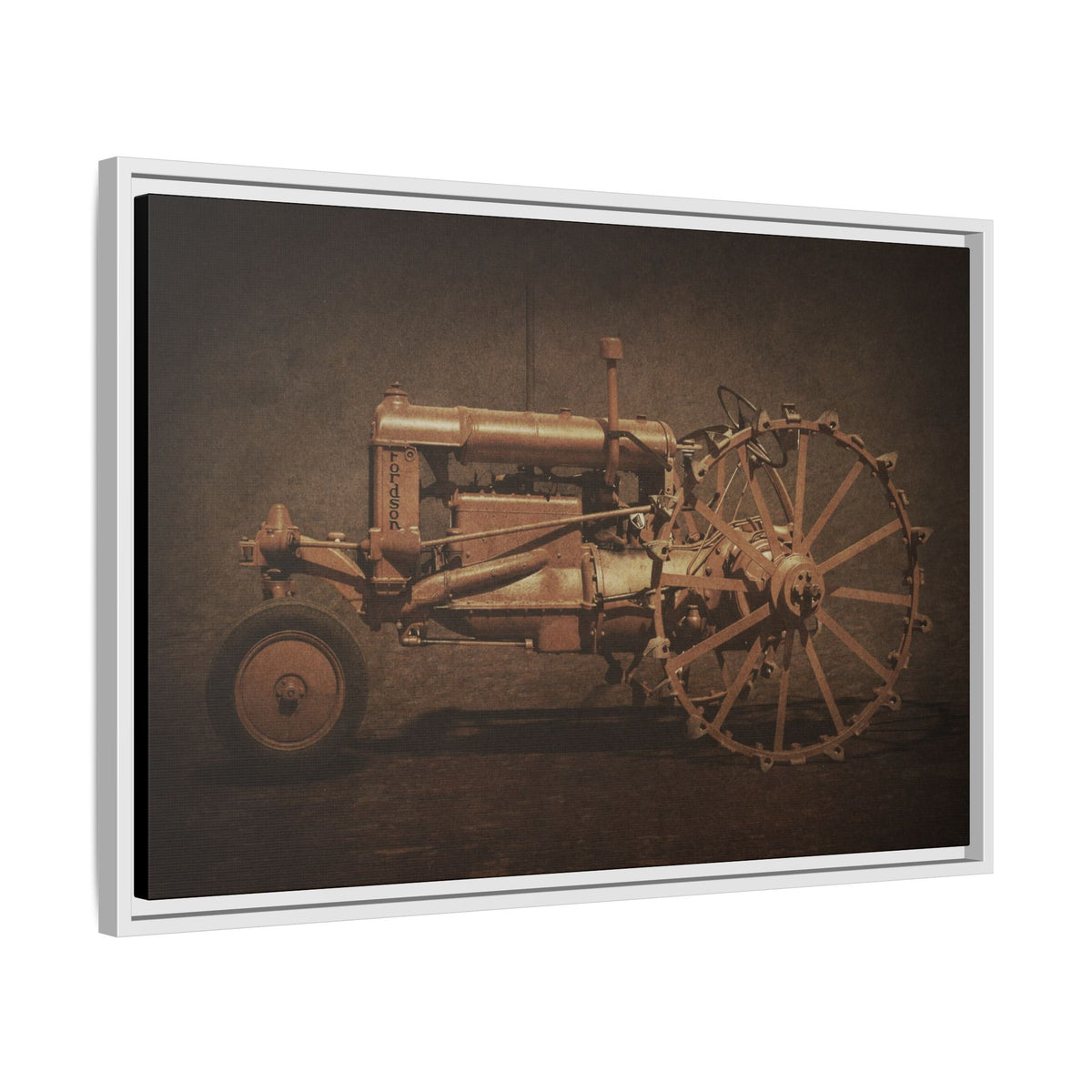 Vintage Ford Fordson Steel Wheel | Wall Art on Framed Canvas