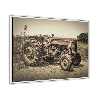 Vintage Massey Ferguson MF 35 - Framed Wall Art on Canvas