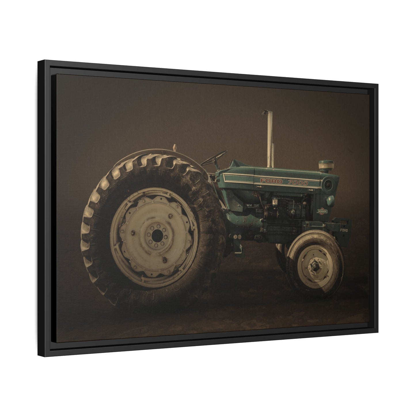 Classic Ford 7000 Tractor Photo Wall Art | Framed Stretched Canvas