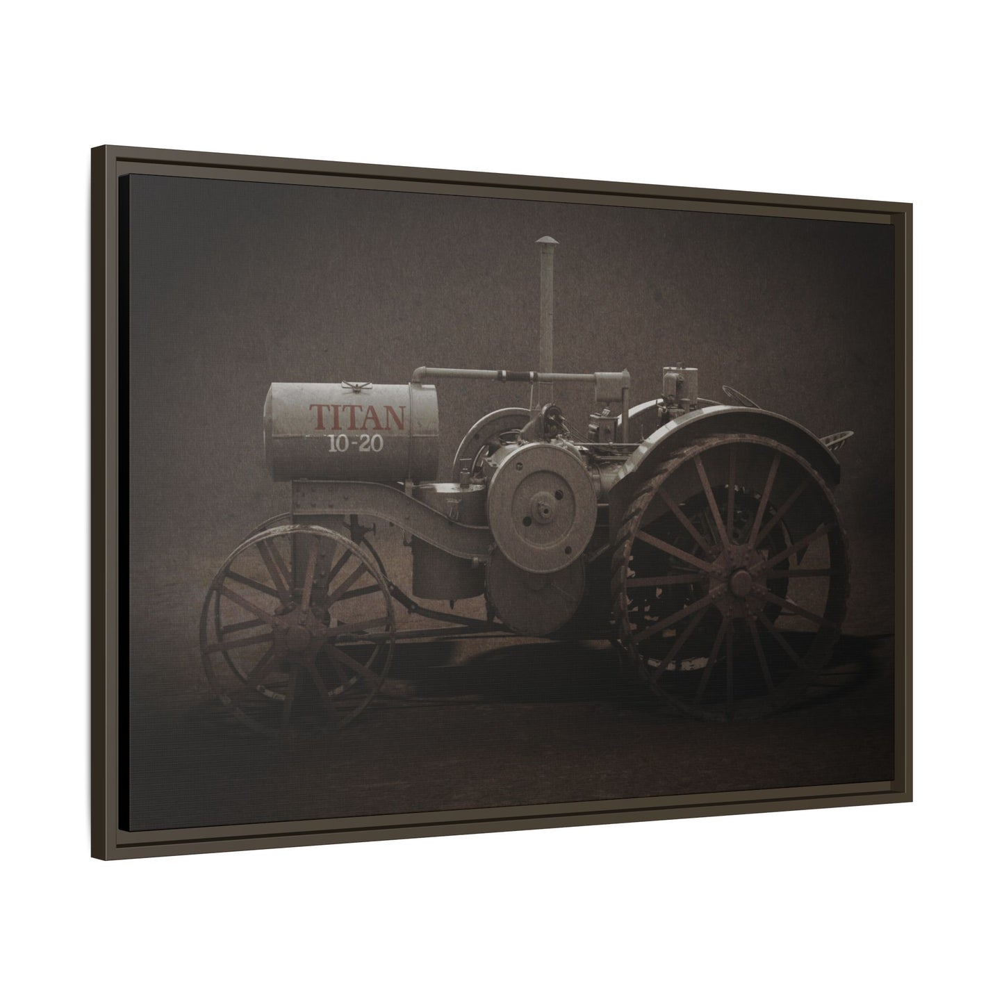 Vintage International Titan 10-20 Tractor | Framed Wall Art on Stretched Canvas