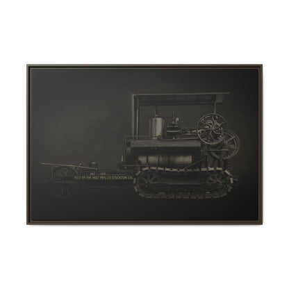 Vintage Holt Crawler Photo Wall Art on Canvas | Industrial Artwork