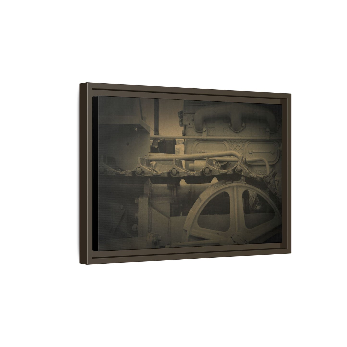 Vintage Track Detail | Framed Wall Art on Stretched Canvas