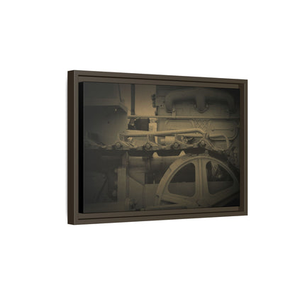 Vintage Track Detail | Framed Wall Art on Stretched Canvas
