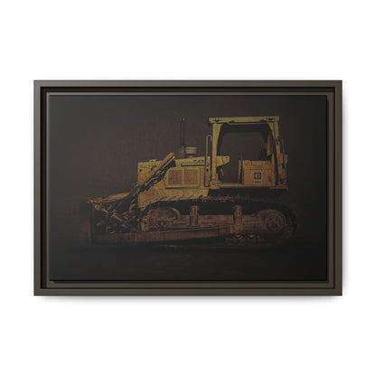 Classic D6D Dozer | Framed Wall Art on Stretched Canvas