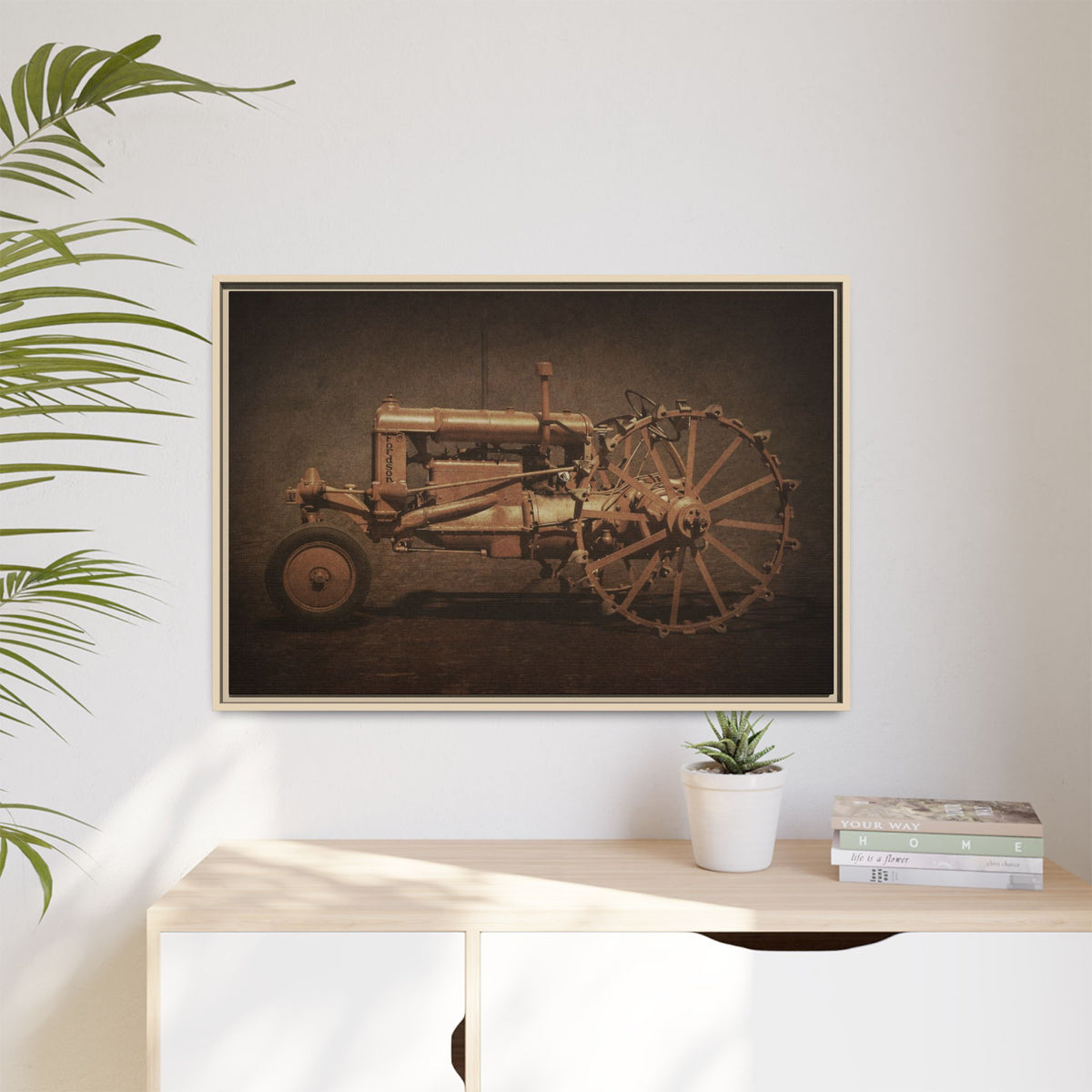 Vintage Ford Fordson Steel Wheel | Wall Art on Framed Canvas