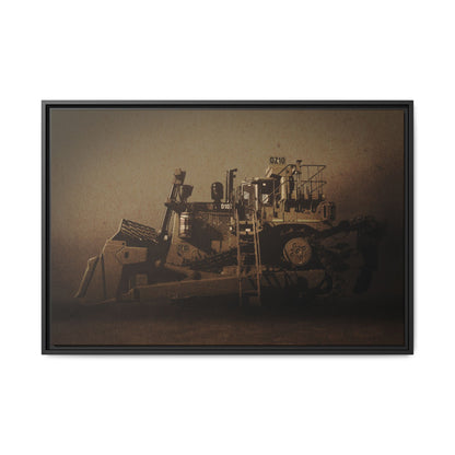 Classic D10Z Dozer | Framed Wall Art on Stretched Canvas