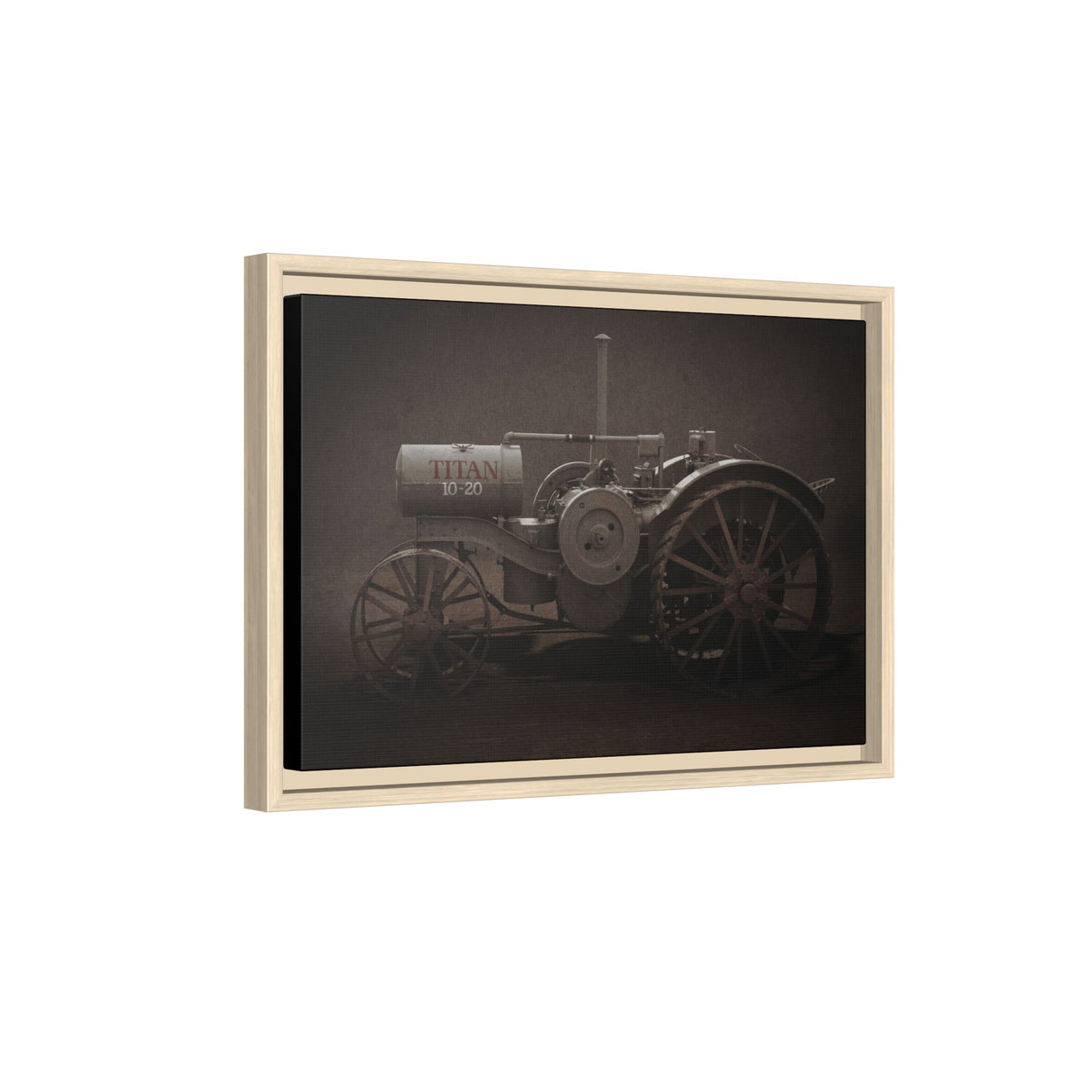 Vintage International Titan 10-20 Tractor | Framed Wall Art on Stretched Canvas