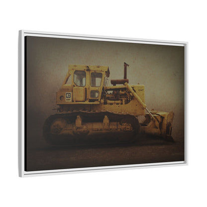 Classic D9H Dozer Photo Wall Art on Framed Canvas | Industrial Artwork