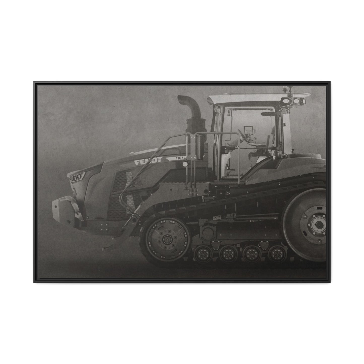 Fendt 110 Track Side View | Framed Photo Wall Art on Canvas